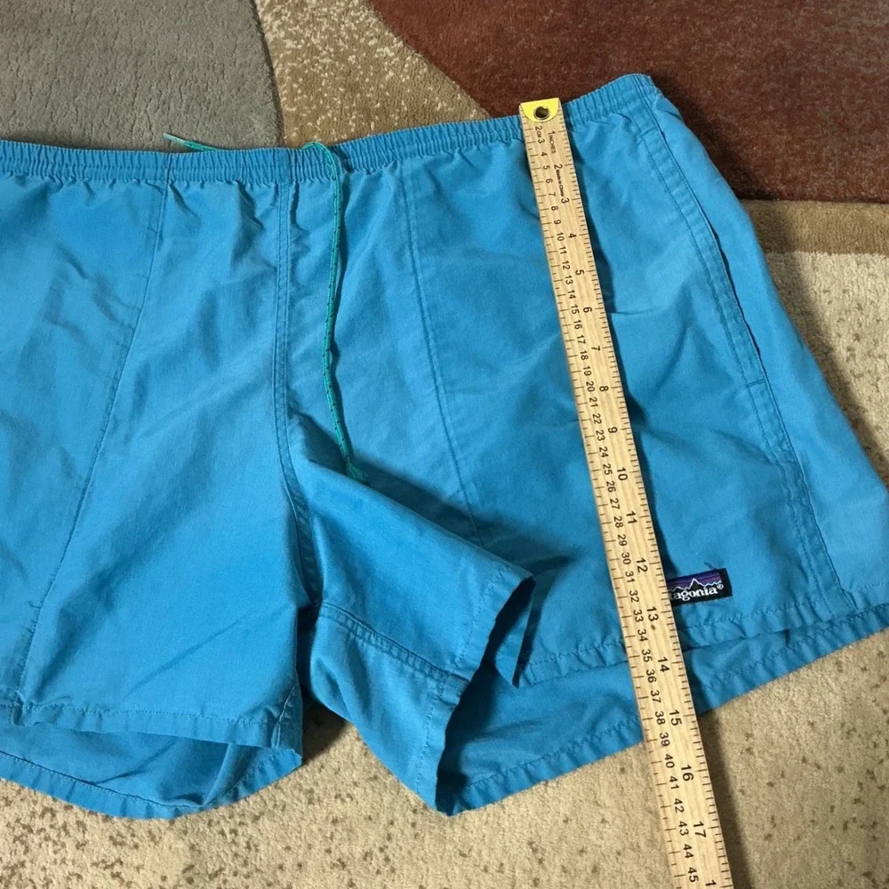 Patagonia Baggies Gorpcore Shorts Mens XL Blue Hiking Swim Trunk P-6 Logo